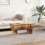 Table basse Bois de manguier massif 88x50x40 cm