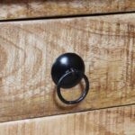 Table basse Bois de manguier brut 70 x 70 x 40 cm – Image 2