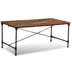 Table à manger Bois de récupération massif 180 cm – Image 2