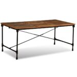 Table à manger Bois de récupération massif 180 cm – Image 4