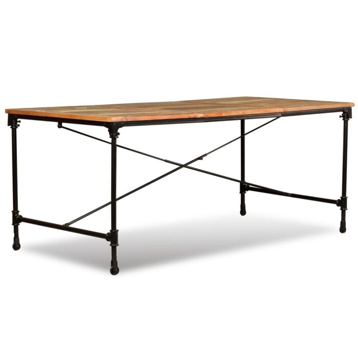 Table à manger Bois de récupération massif 180 cm – Image 5