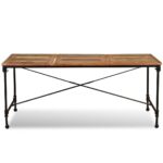 Table à manger Bois de récupération massif 180 cm – Image 6