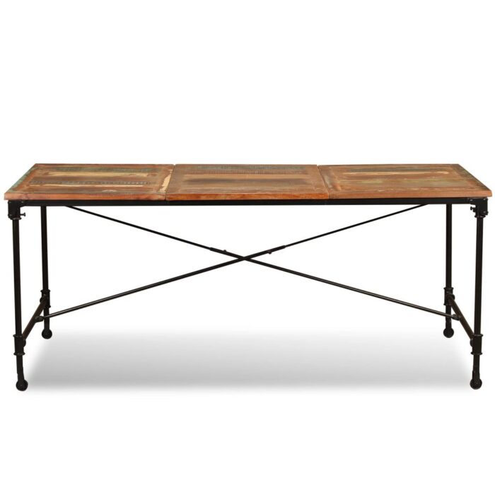 Table à manger Bois de récupération massif 180 cm – Image 6