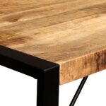 Table à manger Bois de manguier brut 120 cm – Image 8