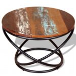 Table basse Bois de récupération massif 60x60x40 cm – Image 3