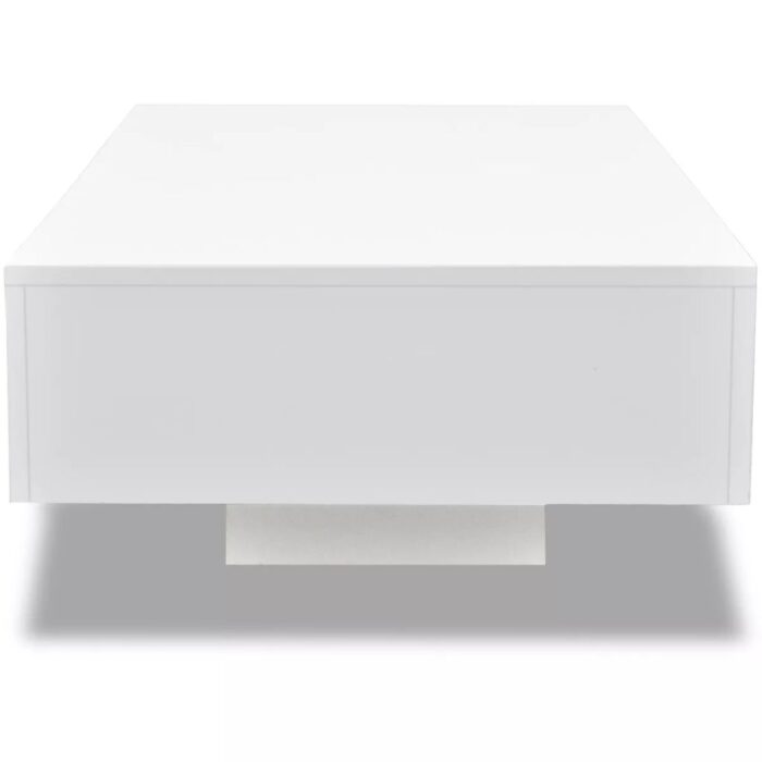 Table basse blanc brillant – Image 2