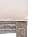 Chaises à manger lot de 2 crème tissu – Image 5