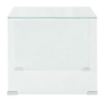 Table basse 49,5 x 50 x 45 cm Verre trempé Transparent – Image 2