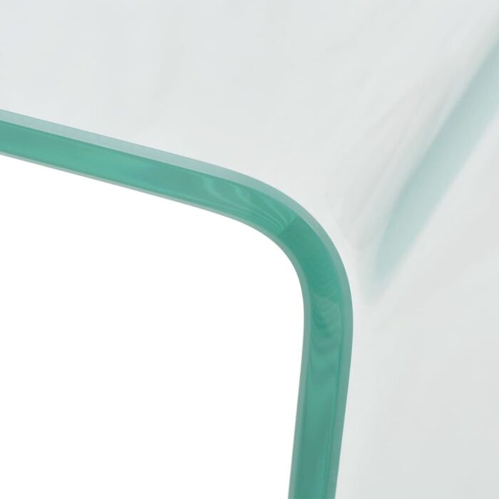 Table basse 49,5 x 50 x 45 cm Verre trempé Transparent – Image 3