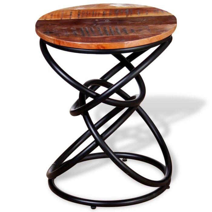 Table d'appoint Bois de récupération massif – Image 2