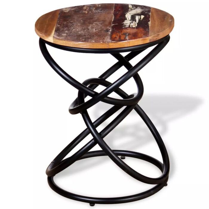 Table d'appoint Bois de récupération massif – Image 4