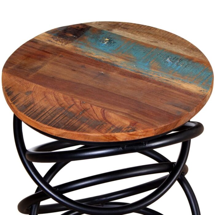 Table d'appoint Bois de récupération massif – Image 5