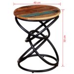 Table d'appoint Bois de récupération massif – Image 6