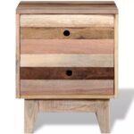 Table de chevet Bois de récupération massif – Image 6