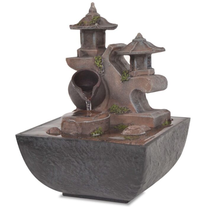 Fontaine d'intérieur avec lampe LED Polyrésine – Image 2