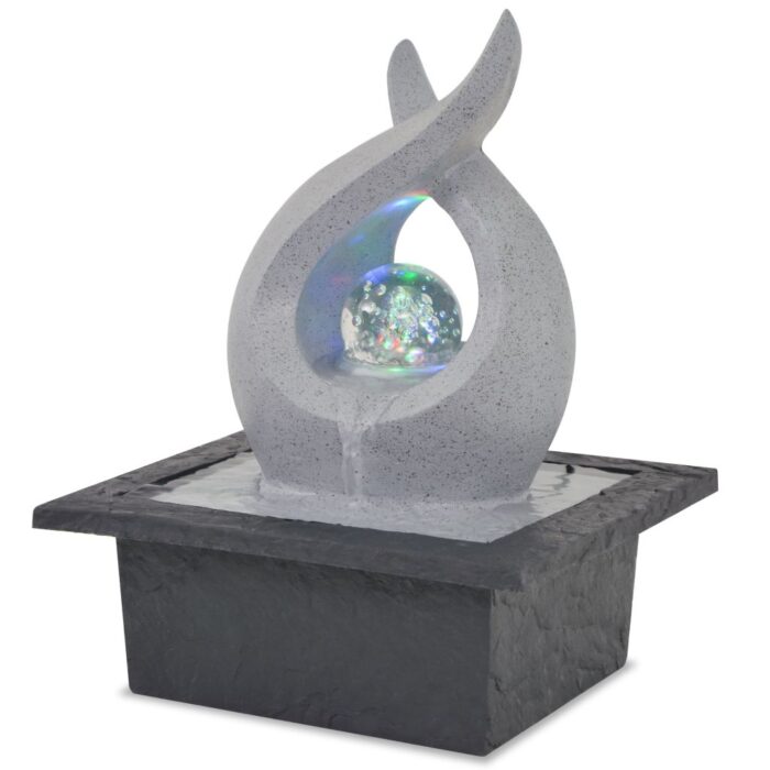Fontaine d'intérieur avec lampe LED Polyrésine – Image 1