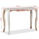 Table console Bois massif 110x40x76 cm – Image 8