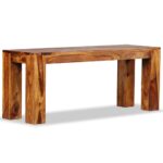 Banc Bois massif 110x35x45 cm – Image 5