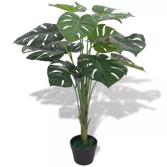 Plante artificielle avec pot Monstera 70 cm Vert – Image 1