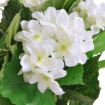 Plante hortensia artificielle avec pot 60 cm Blanc – Image 2