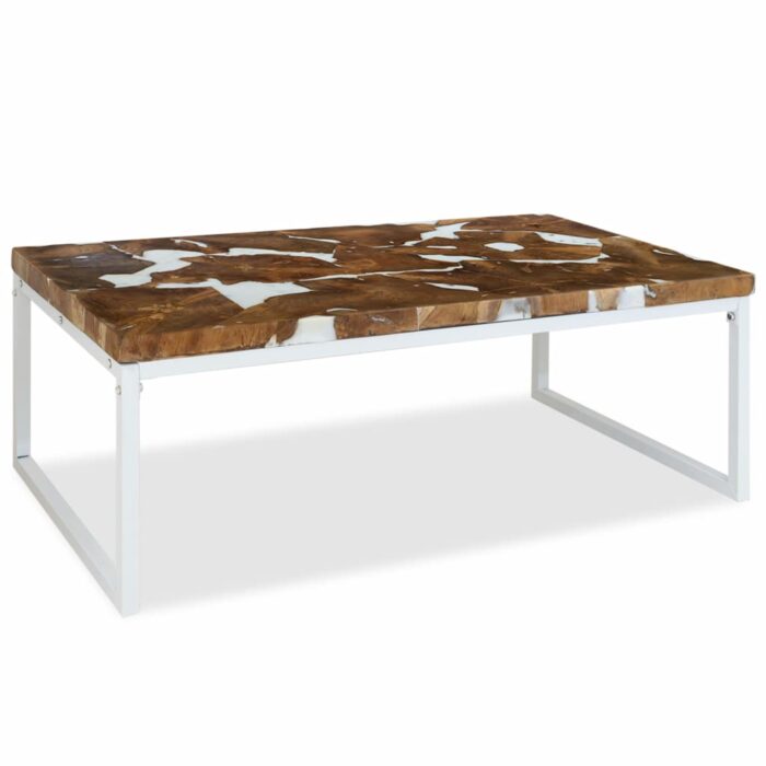Table basse Teck Résine 110x60x40 cm – Image 2