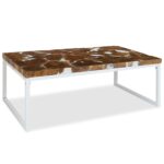 Table basse Teck Résine 110x60x40 cm – Image 4