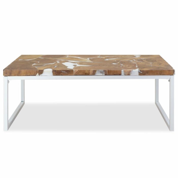 Table basse Teck Résine 110x60x40 cm – Image 5
