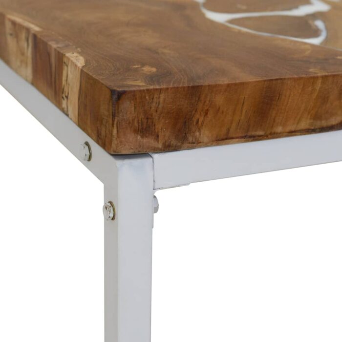 Table basse Teck Résine 110x60x40 cm – Image 8