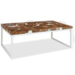 Table basse Teck Résine 110x60x40 cm – Image 9