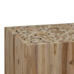 Table basse Teck authentique 50x50x35 cm – Image 3