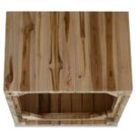 Table basse Teck authentique 50x50x35 cm – Image 4