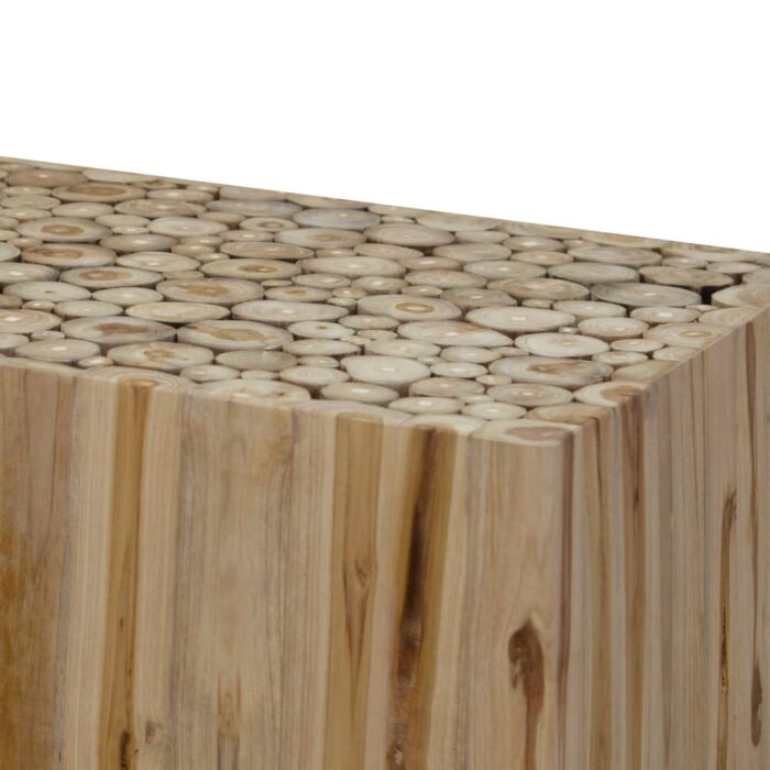 Table basse Teck véritable 90x50x30 cm – Image 4