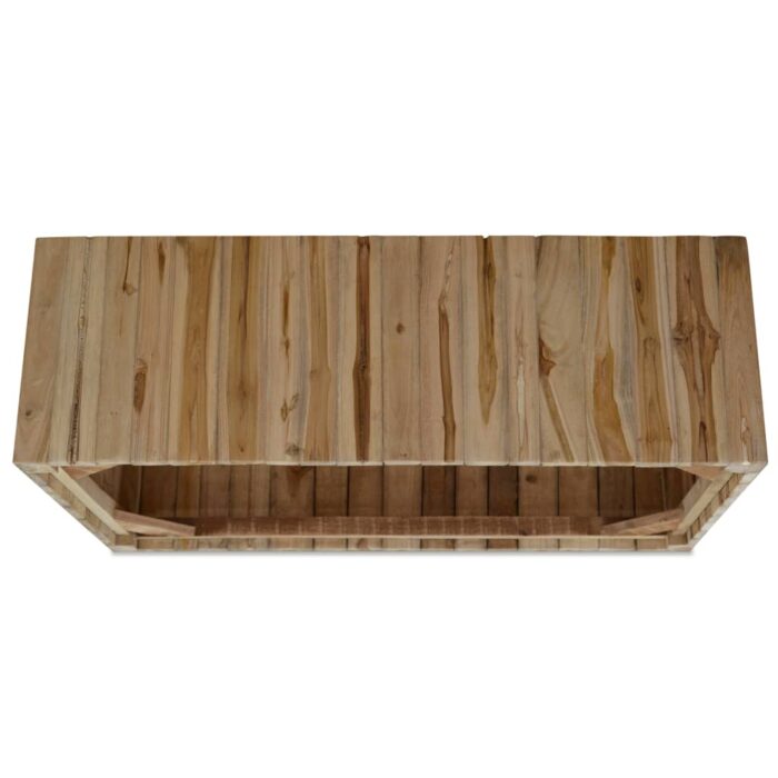 Table basse Teck véritable 90x50x30 cm – Image 5
