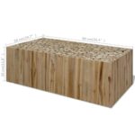 Table basse Teck véritable 90x50x30 cm – Image 6