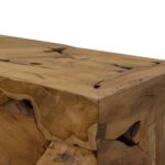 Table basse 90x50x30 cm Teck véritable Marron – Image 3