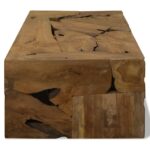 Table basse 90x50x30 cm Teck véritable Marron – Image 4