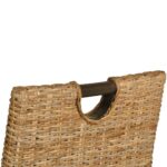 Chaises à manger lot de 4 rotin Kubu bois de manguier – Image 4