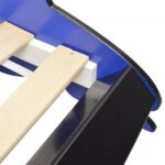 Lit voiture de course pour enfants 90 x 200 cm Bleu – Image 3