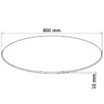 Dessus de table rond Verre trempé 800 mm – Image 3