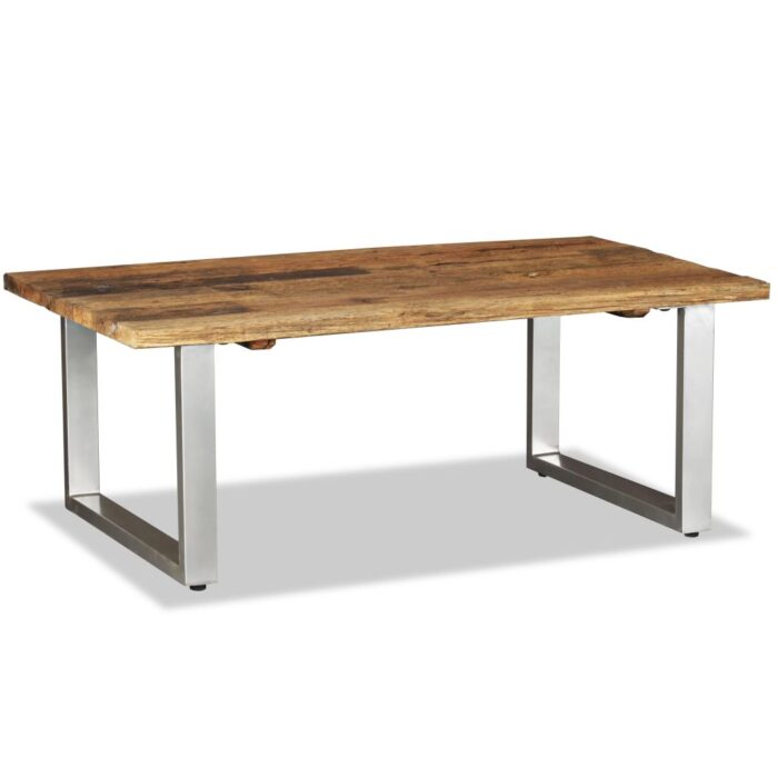 Table basse Bois de récupération massif 100x60x38 cm – Image 1