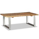 Table basse Bois de récupération massif 100x60x38 cm – Image 2