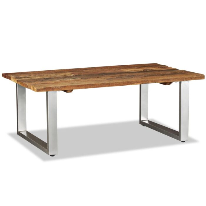 Table basse Bois de récupération massif 100x60x38 cm – Image 3