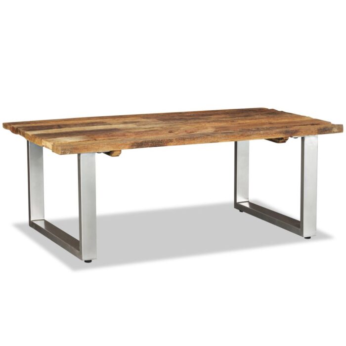 Table basse Bois de récupération massif 100x60x38 cm – Image 5