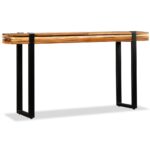 Table console Bois de récupération massif réglable – Image 3