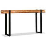 Table console Bois de récupération massif réglable – Image 4