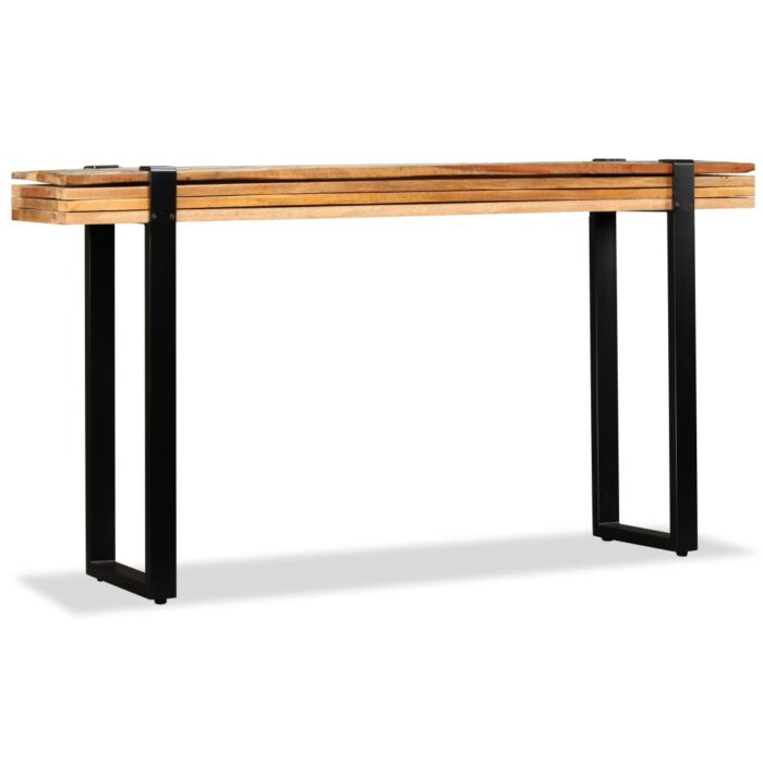 Table console Bois de récupération massif réglable – Image 5