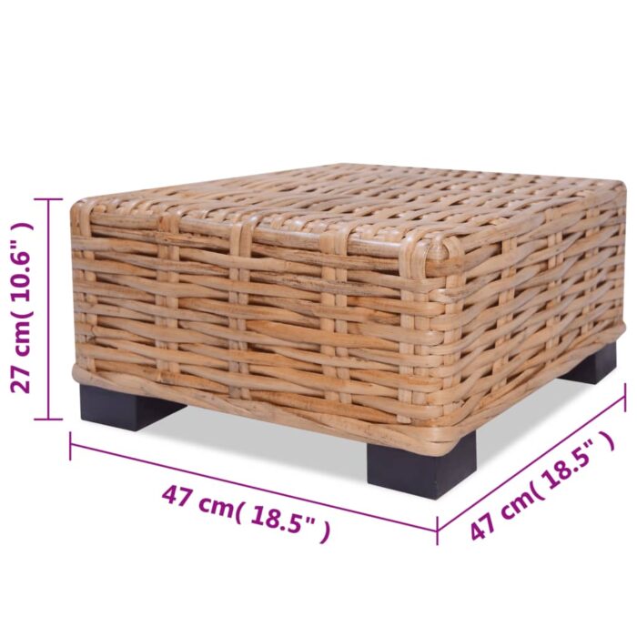 Ensemble de canapés 16 pcs Rotin naturel – Image 10