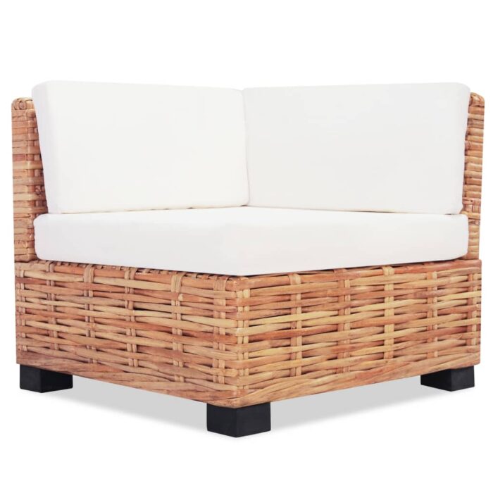 Ensemble de canapés 16 pcs Rotin naturel – Image 3