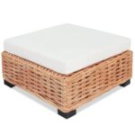Ensemble de canapés 16 pcs Rotin naturel – Image 4