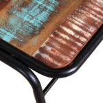 Chaises à manger lot de 6 bois de récupération solide – Image 7